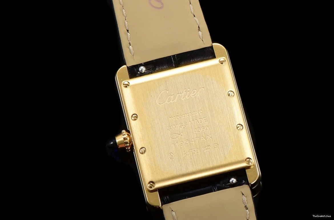 YG LE Black Dial - Tank Cartier F1F 25.5mm Quartz White Louis 0324